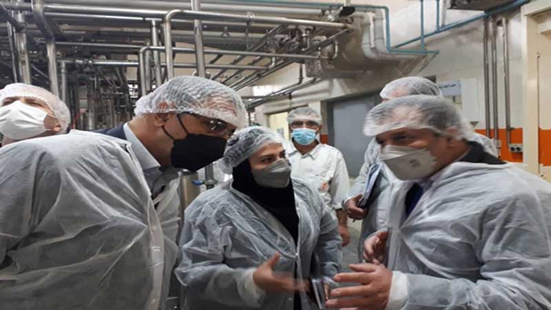 بازدید تیم ممیزی سازمان دامپزشکی کشور از کارخانه شیر پاک آرا سنندج جهت صدور کد IR